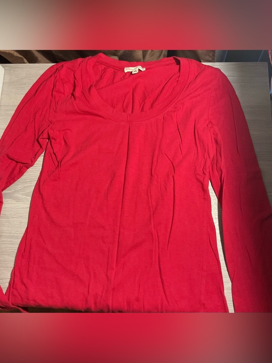 Zenana Outfitters Tops - Zenana Outfitters Scoop Neck Long-Sleeve Top - Red